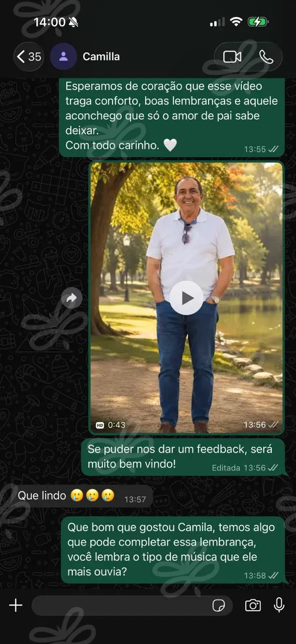 Depoimento real